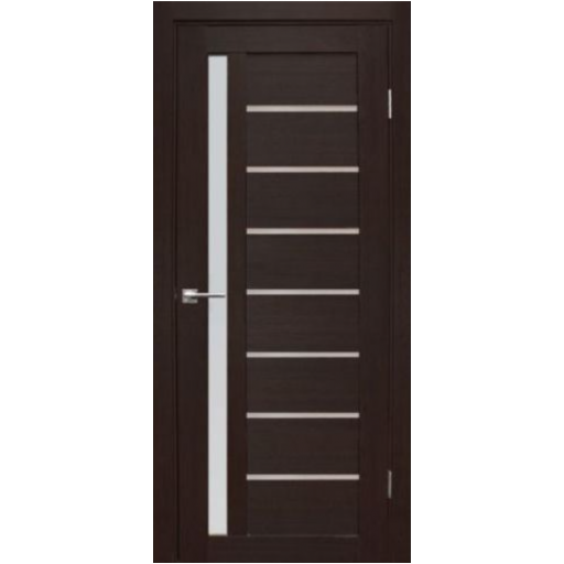 Дверь межкомнатная Дубрава Сибирь Форет Вертикаль Орех темный, зеркало